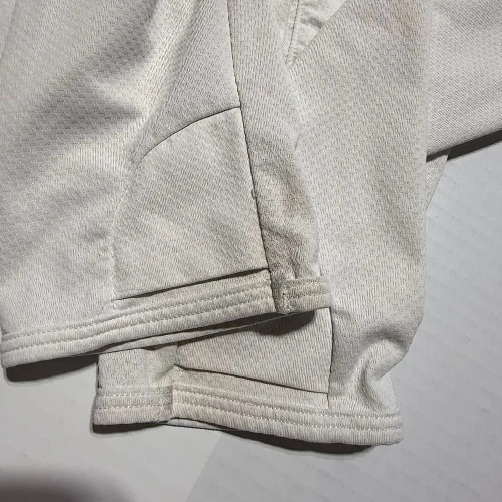 Athleta Girl White Full Zip‎ Hooded Sweatshirt Size L 12